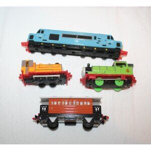 Vtg. (4) Thomas Tank Engine & Friends Diecast Magnetic Trains Ertl Lot 13 1990's